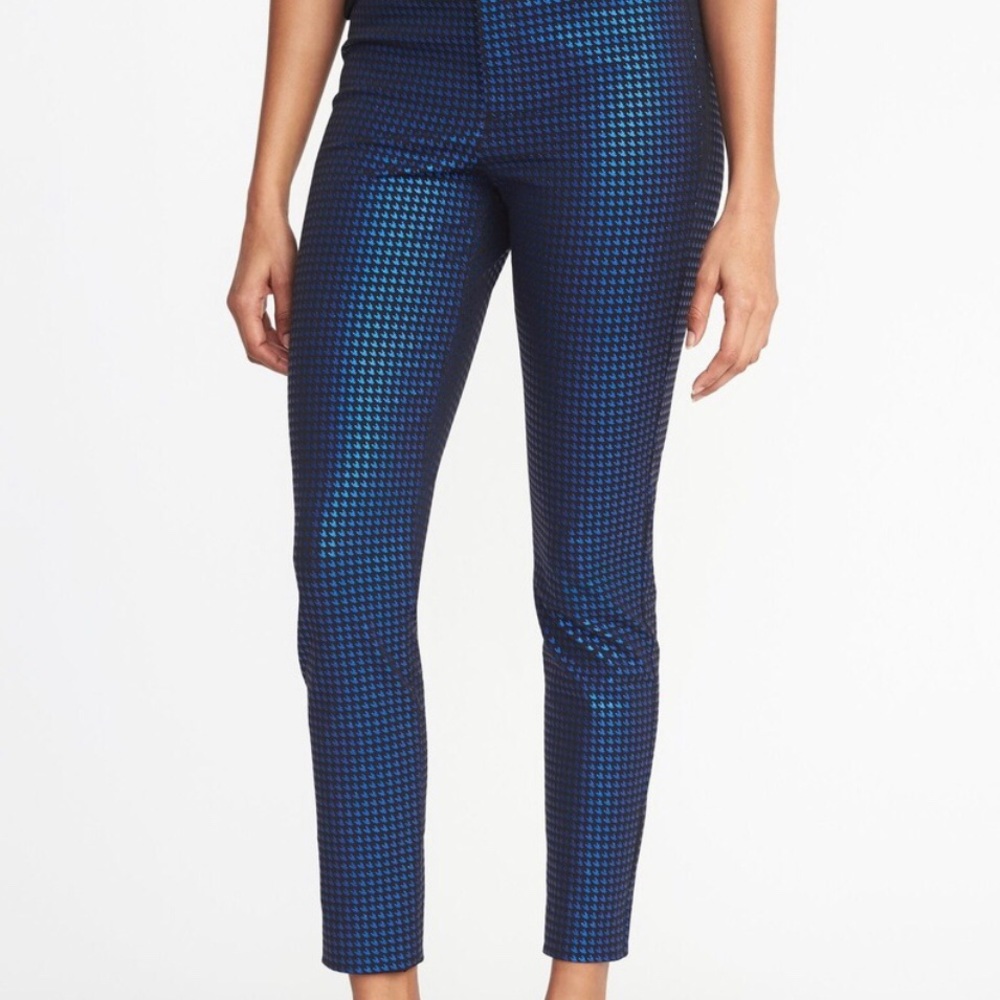NEW Old Navy Mid-Rise Pixie Jacquard Ankle Pants